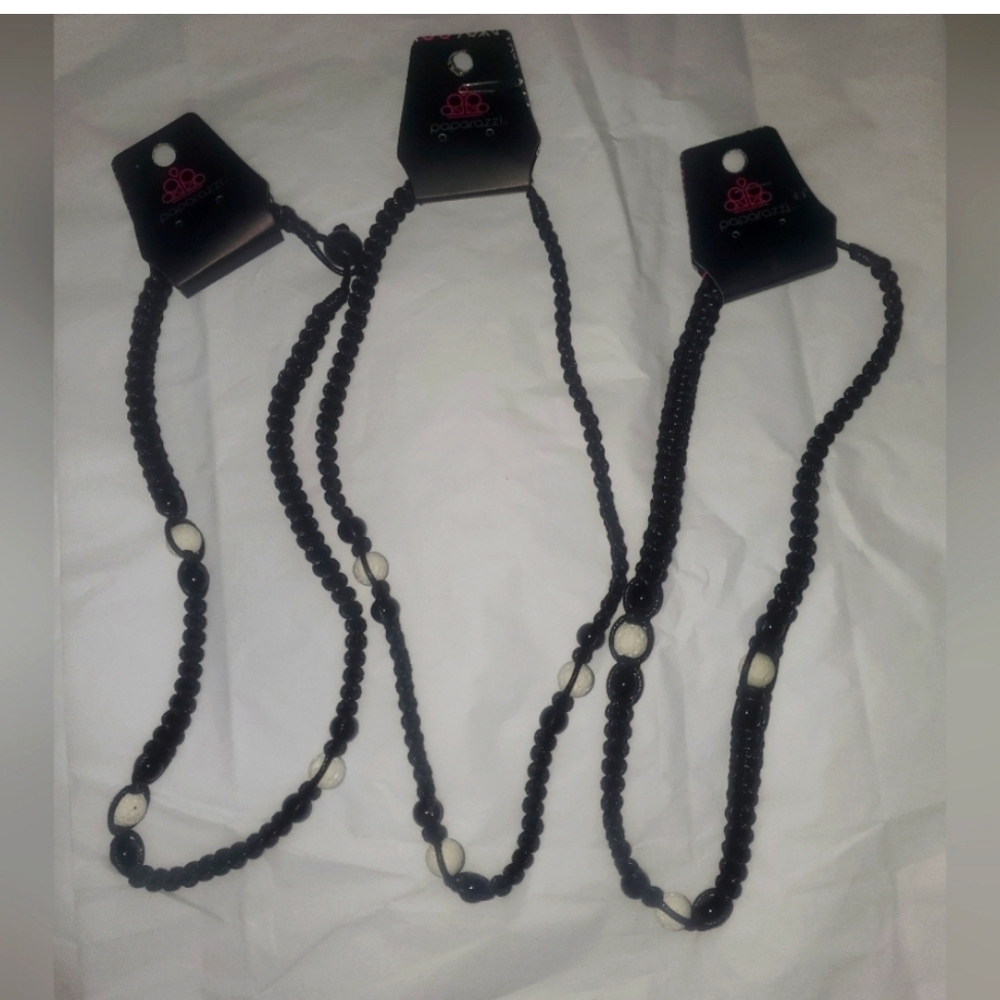 Paparazzi Black and White Necklace with Butterfly Pendant